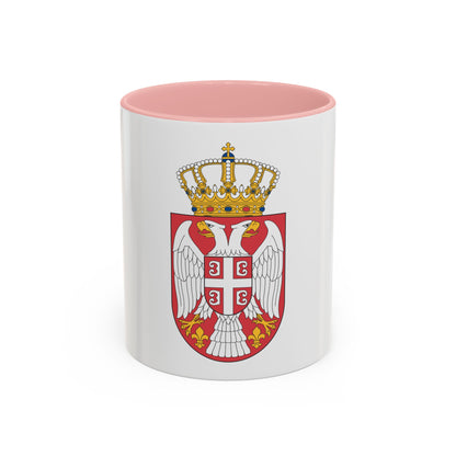 Coat of arms of Serbia 2 - Accent Coffee Mug