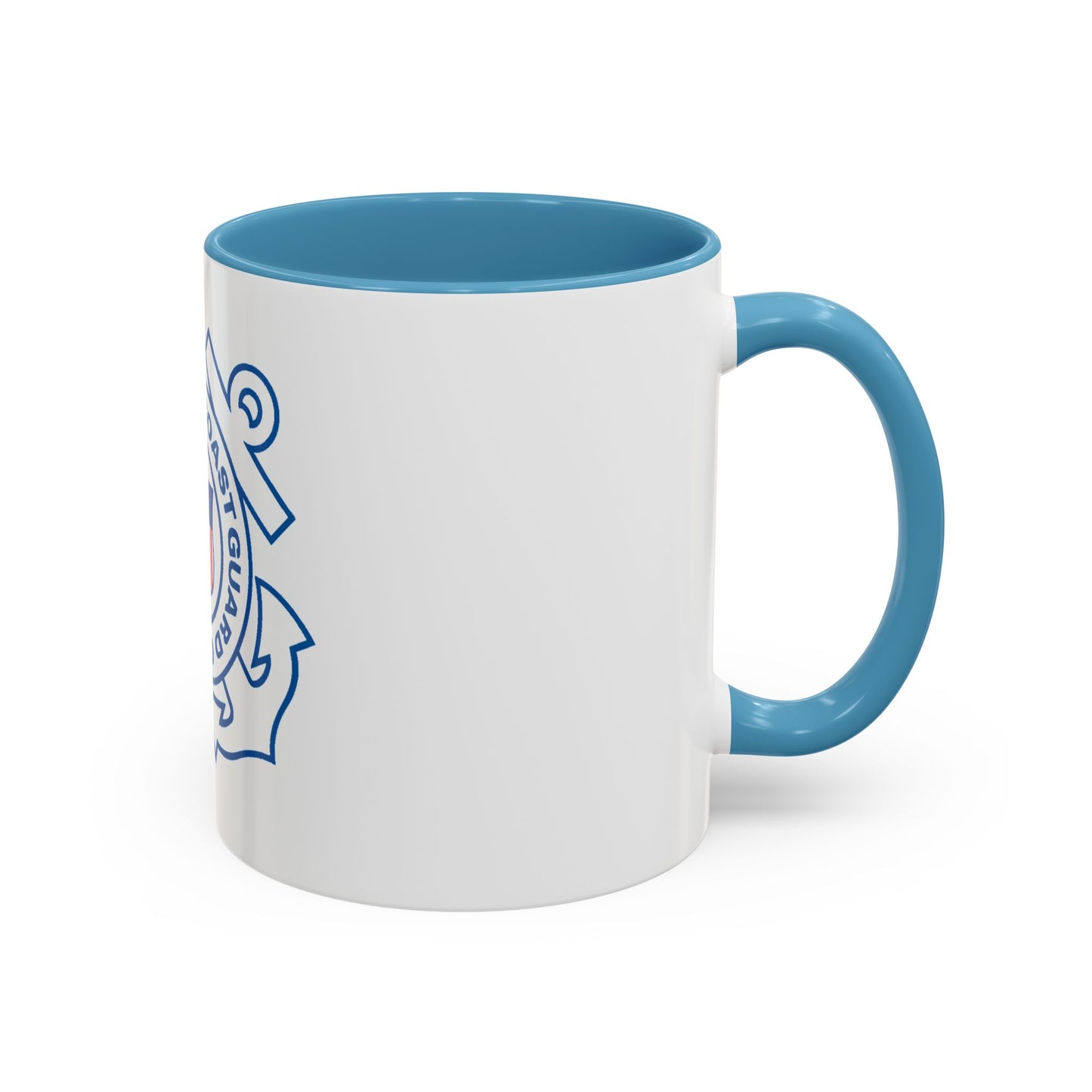 USCG Official Emblem (U.S. Coast Guard) Accent Coffee Mug