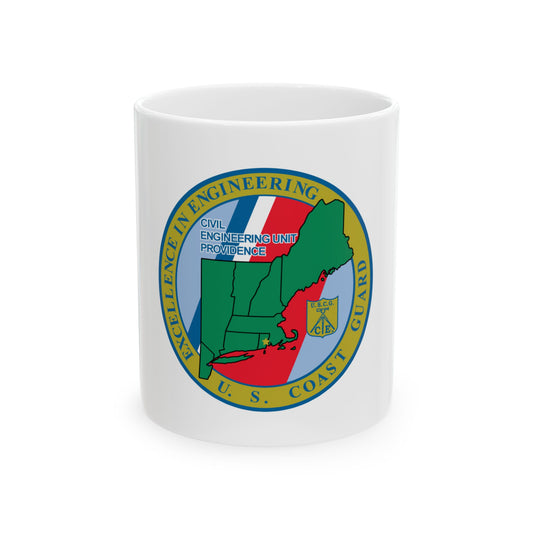 USCG Civil Engineering Unit Providence (U.S. Coast Guard) White Coffee Mug