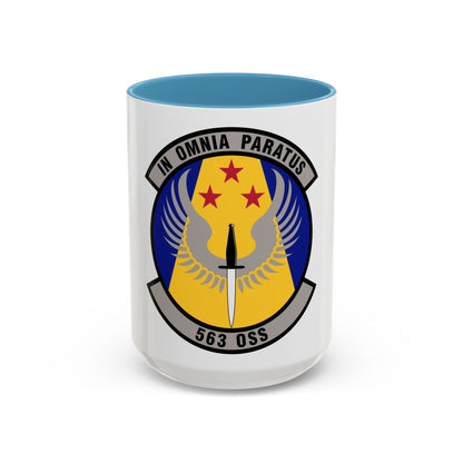 563d Operations Support Squadron (U.S. Air Force) Accent Coffee Mug
