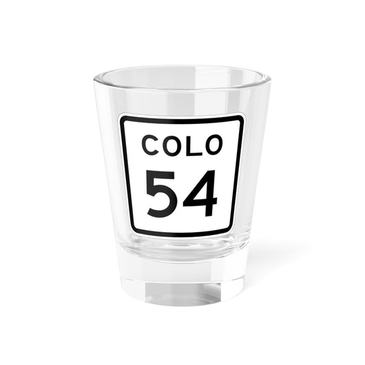 Colorado 54 1952 (Colorado) (Road Sign) Shot Glass 1.5oz-1.5oz-Go Mug Yourself