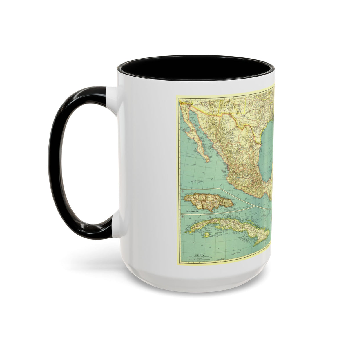 Central America and the West Indies (1934) (Map) Accent Coffee Mug