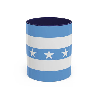 Flag of Guayaquil Ecuador - Accent Coffee Mug-11oz-Navy-Go Mug Yourself