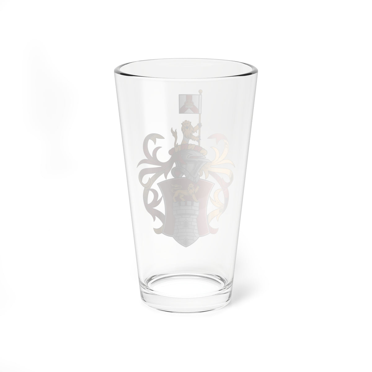 Full coat of arms of the Colony of Singapore 1948-1959 (Singapore) (Coat of Arms) Pint Glass 16oz