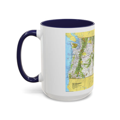 USA - Northwest 1 (1973) (Map) Accent Coffee Mug