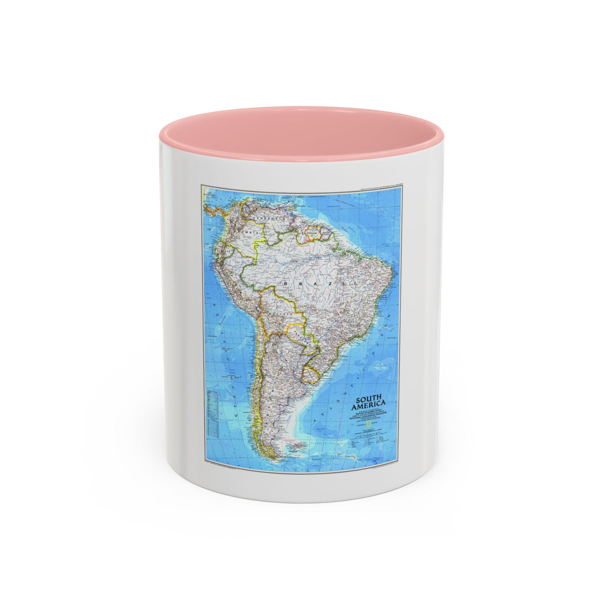 South America (1992) (Map) Accent Coffee Mug
