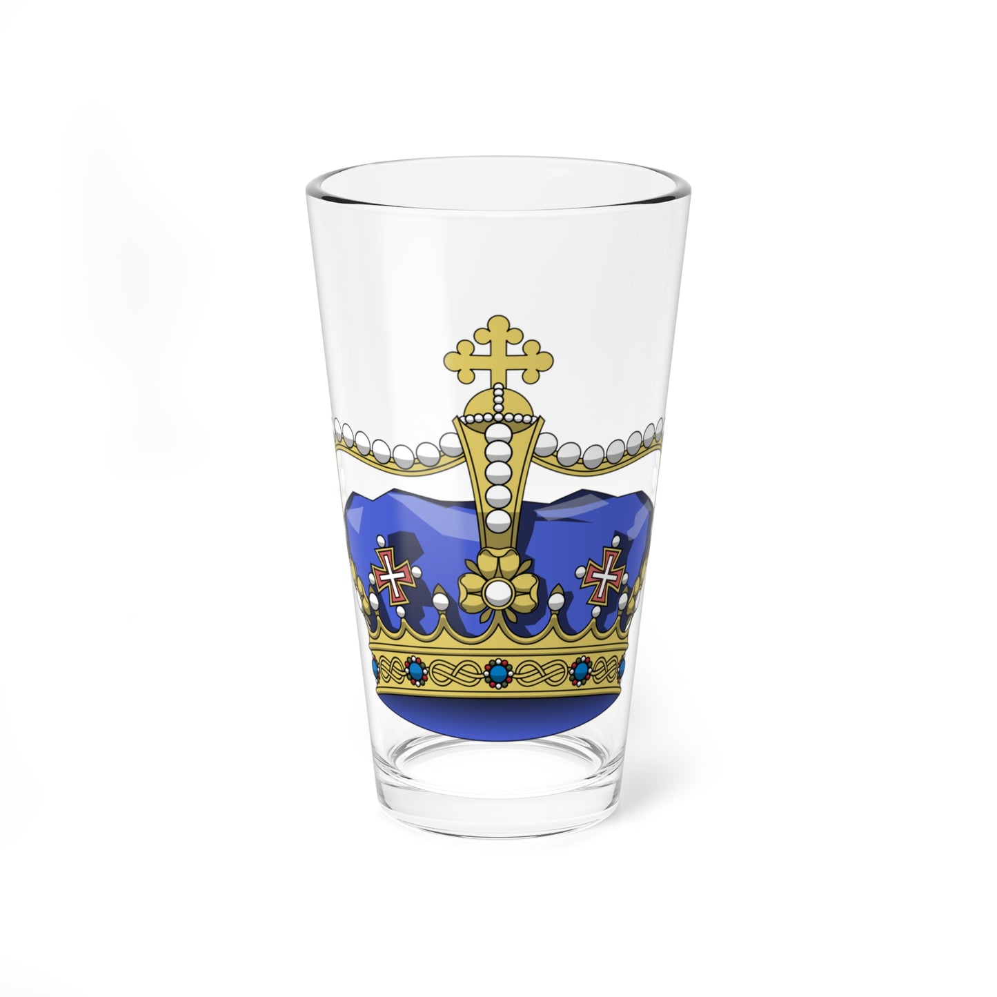 Crown of Italian hereditary prince (Italy) (Coat of Arms) Pint Glass 16oz