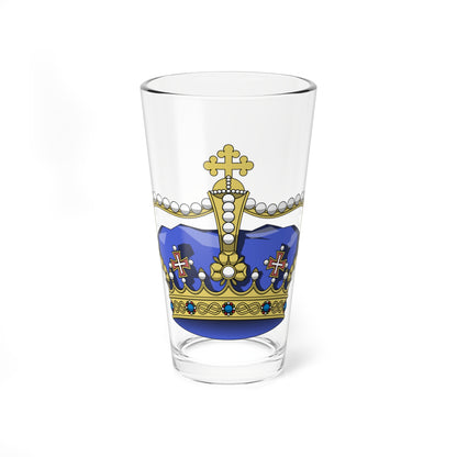 Crown of Italian hereditary prince (Italy) (Coat of Arms) Pint Glass 16oz