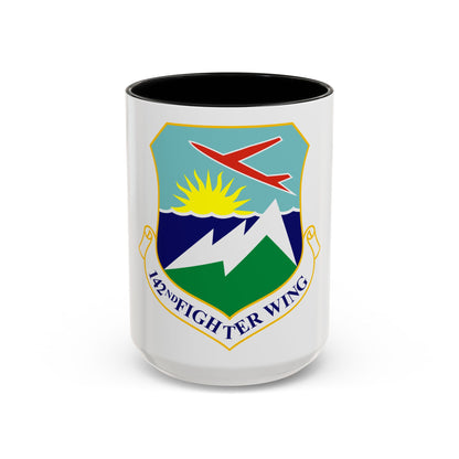 142nd Fighter Wing (U.S. Air Force) Accent Coffee Mug