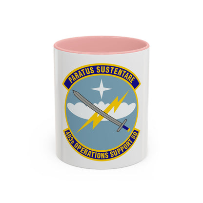 403d Operations Support Squadron (U.S. Air Force) Accent Coffee Mug
