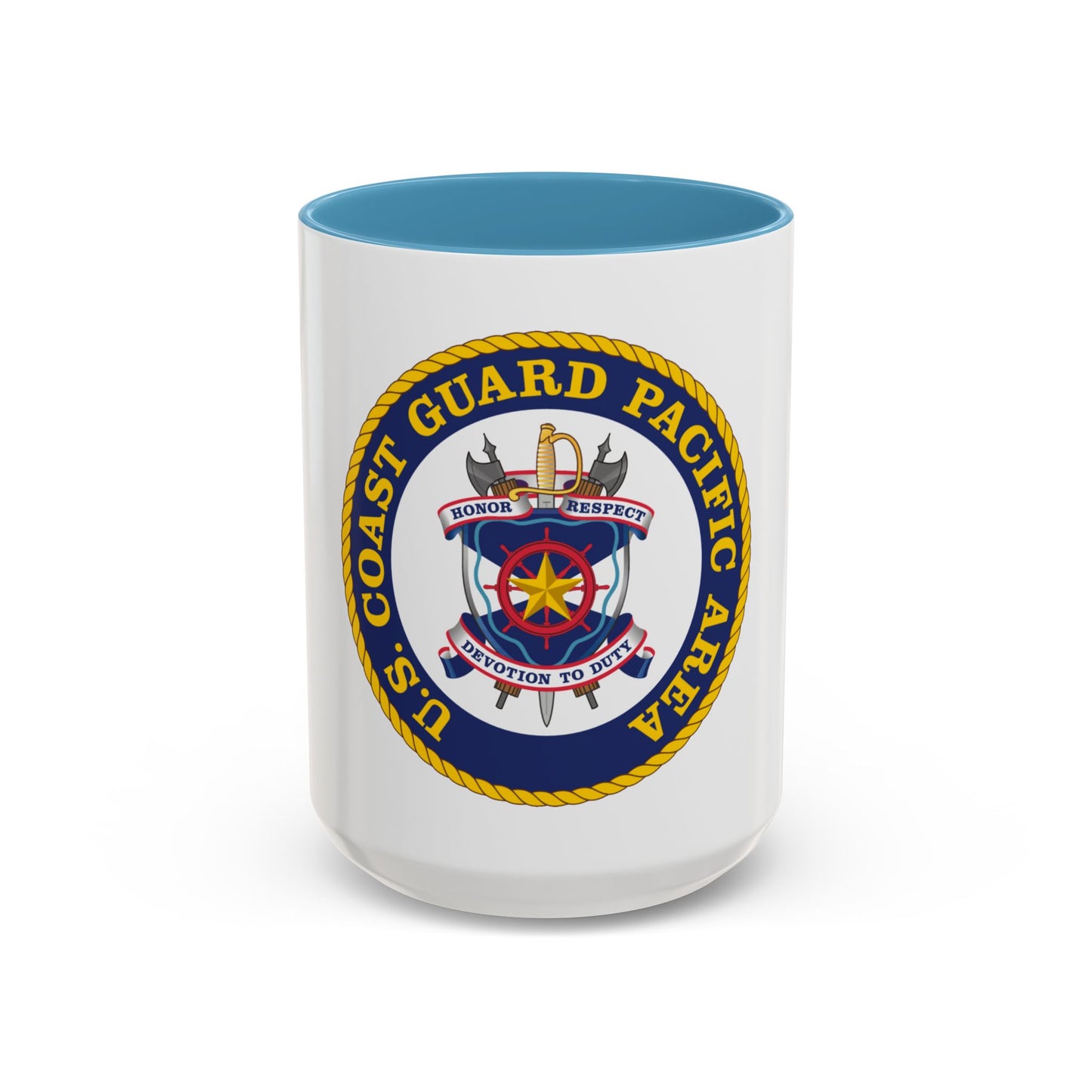 USCG Pacific Area (U.S. Coast Guard) Accent Coffee Mug