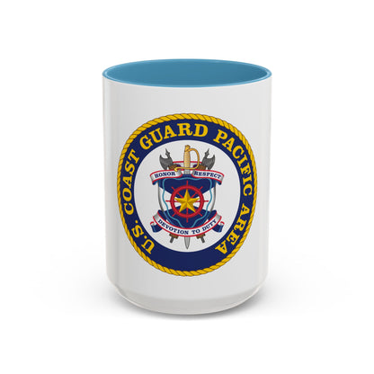 USCG Pacific Area (U.S. Coast Guard) Accent Coffee Mug