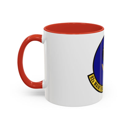 92 Maintenance Operations Squadron AMC (U.S. Air Force) Accent Coffee Mug
