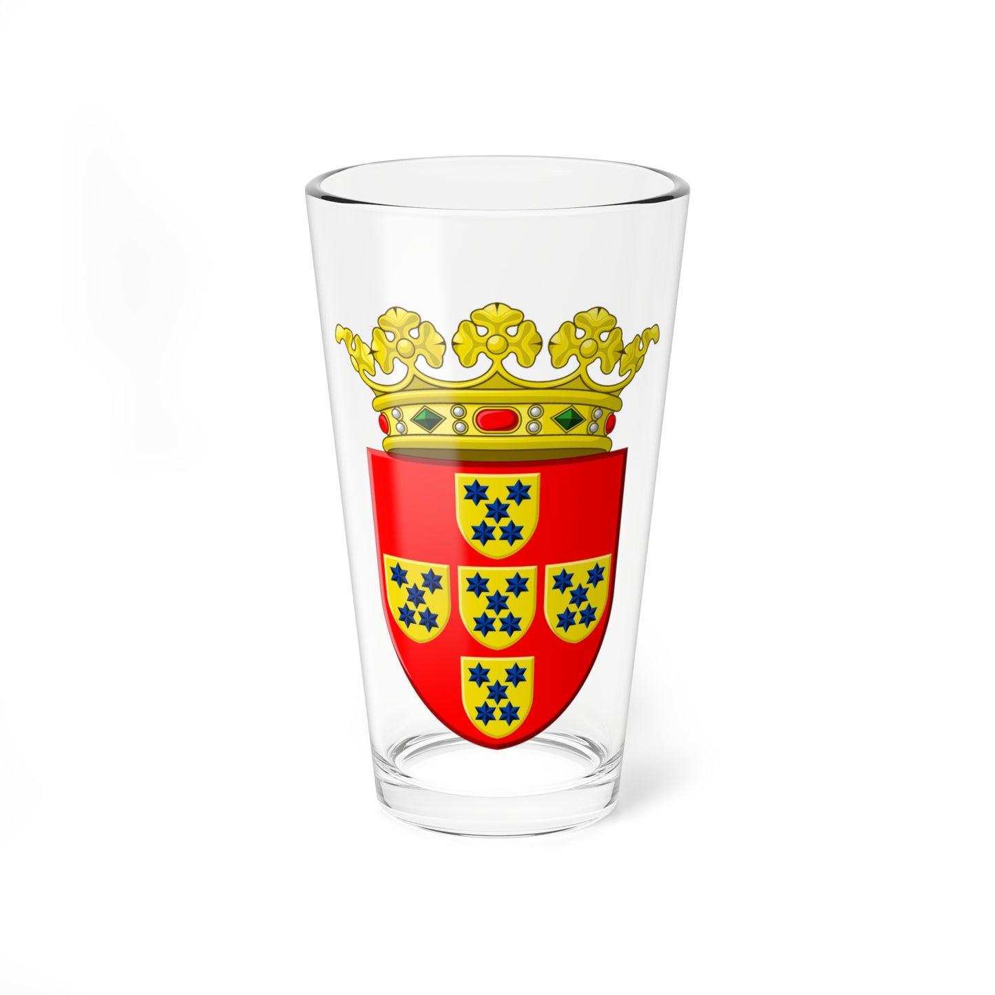 Wapen Poortugaal (Netherlands) (Coat of Arms) Pint Glass 16oz
