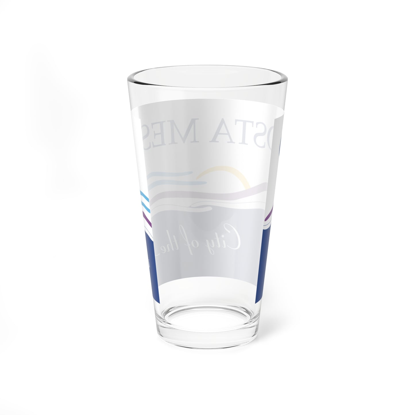 Flag of Costa Mesa California (United States) Pint Glass 16oz