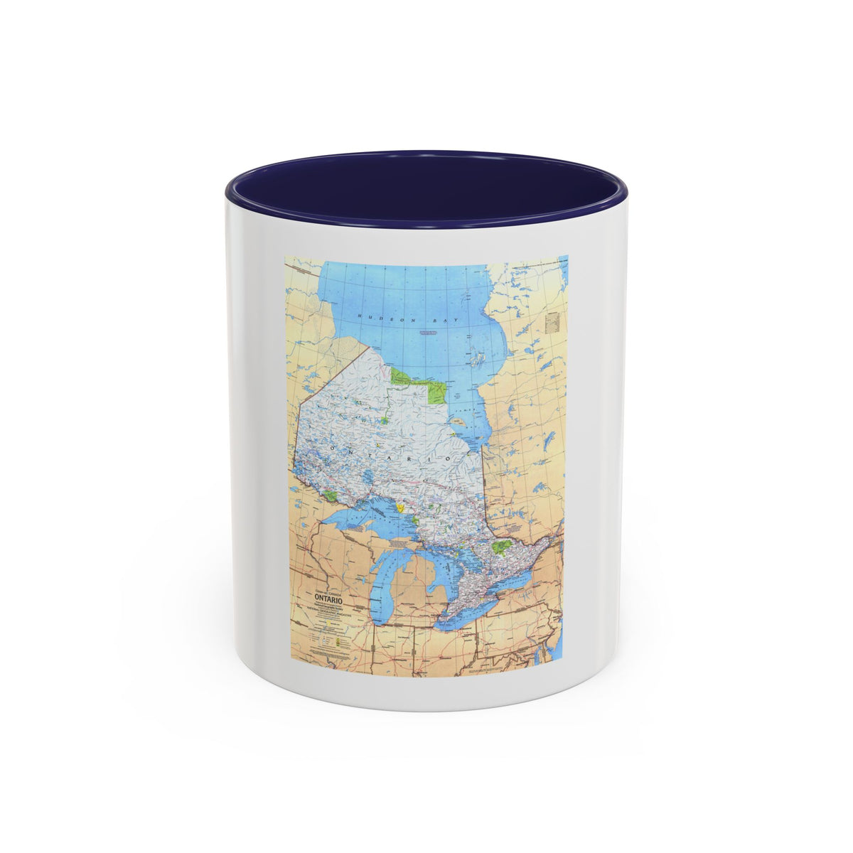 Canada - Ontario (1978) (Map) Accent Coffee Mug
