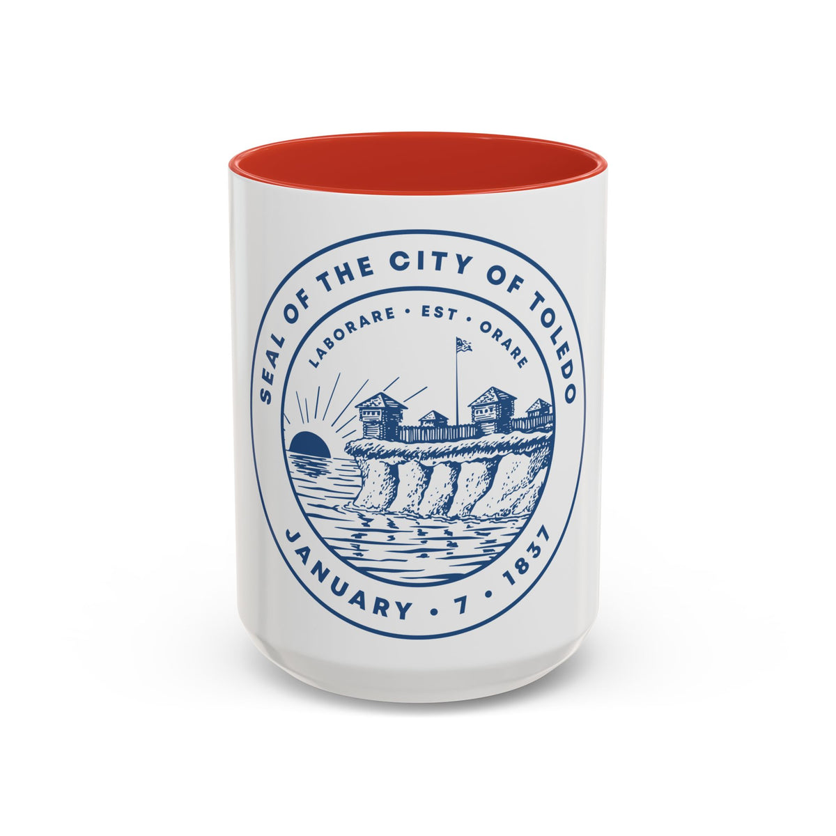 Seal of Toledo Ohio - Accent Coffee Mug