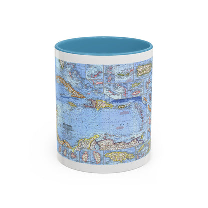 West Indies (1962) (Map) Accent Coffee Mug