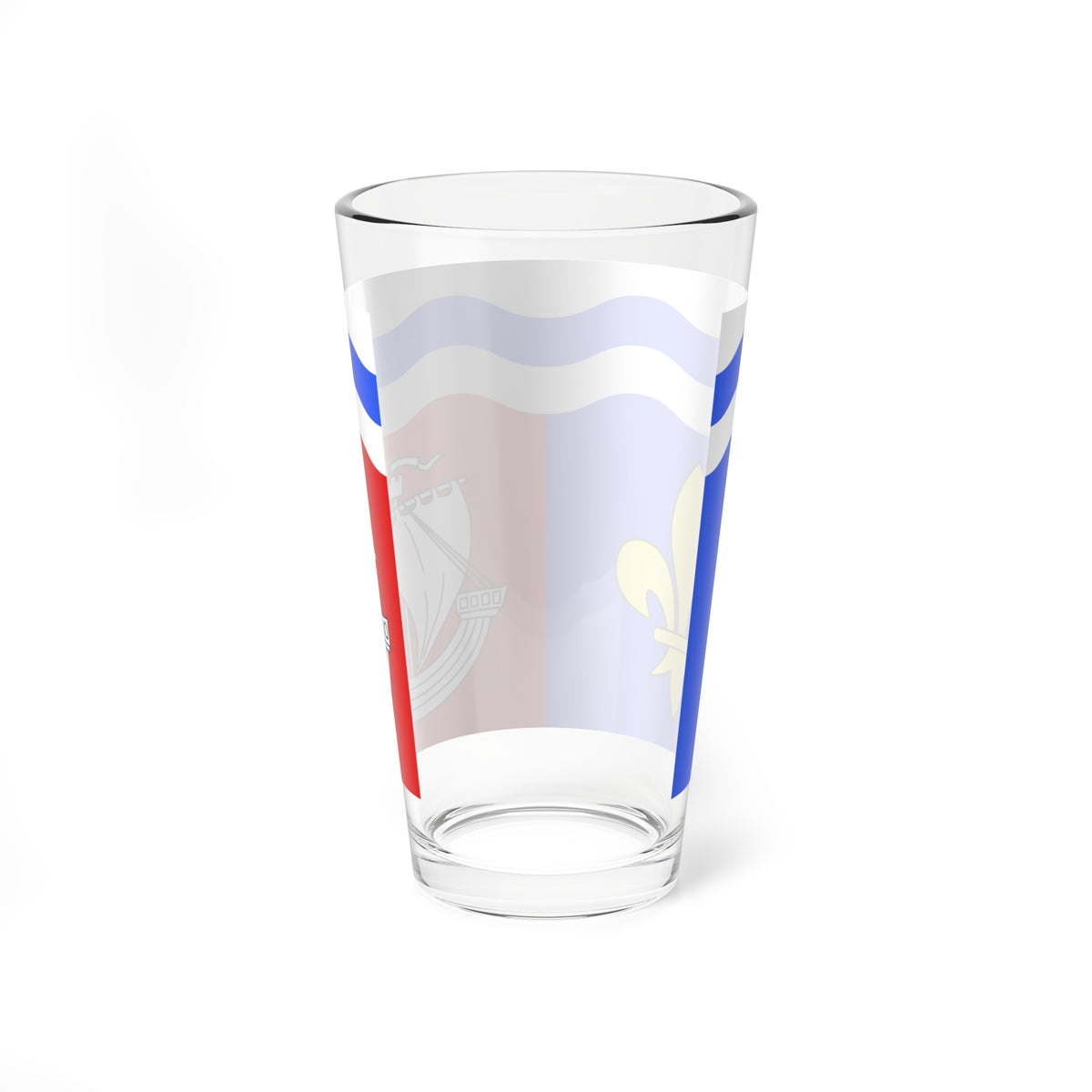 Drapeau fr departement Hauts-de-Seine (France) Pint Glass 16oz