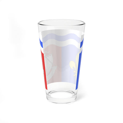 Drapeau fr departement Hauts-de-Seine (France) Pint Glass 16oz