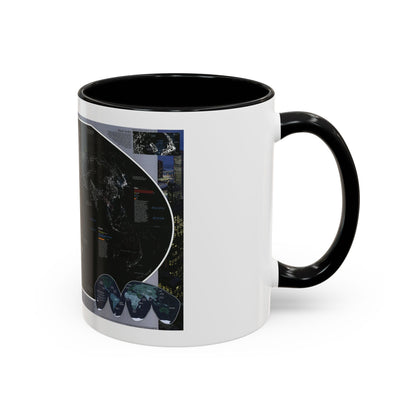 World Map - Population and Resources (1998) (Map) Accent Coffee Mug