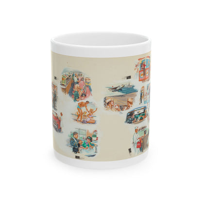 Eleven Vignettes, Coca-Cola advertisements, 1966 - White Coffee Mug