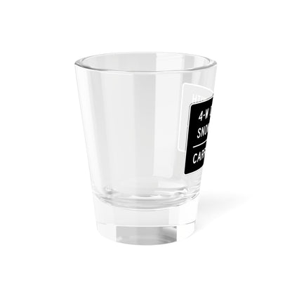 MUTCD-CA R80-1 (California) (Road Sign) Shot Glass 1.5oz