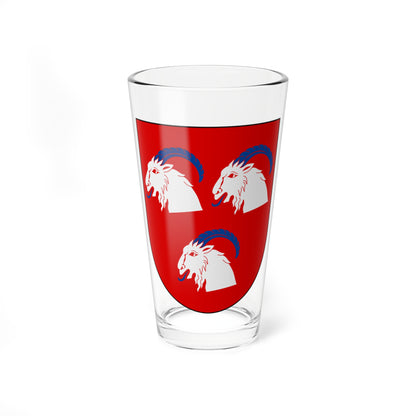 Hudiksvall vapen pre2006 (Sweden) (Coat of Arms) Pint Glass 16oz