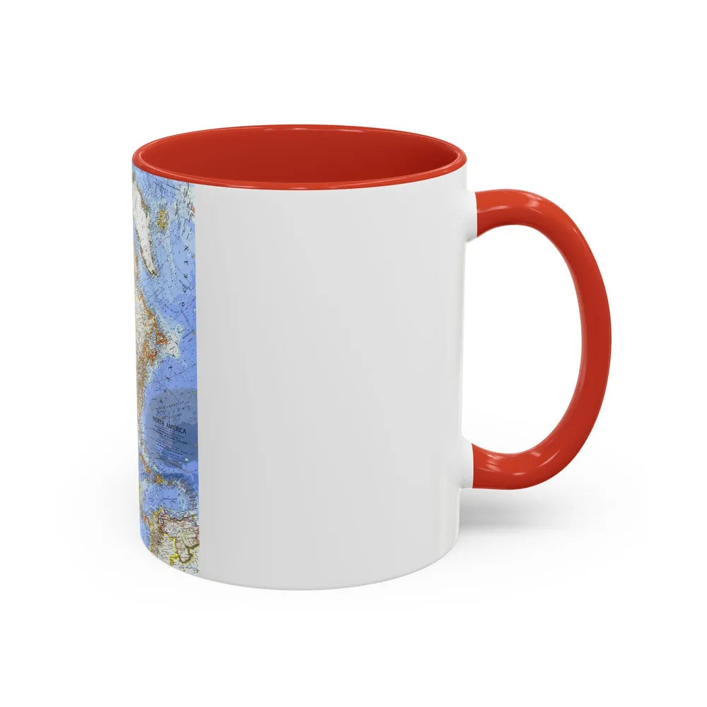 North America (1964) (Map) Accent Coffee Mug-Go Mug Yourself