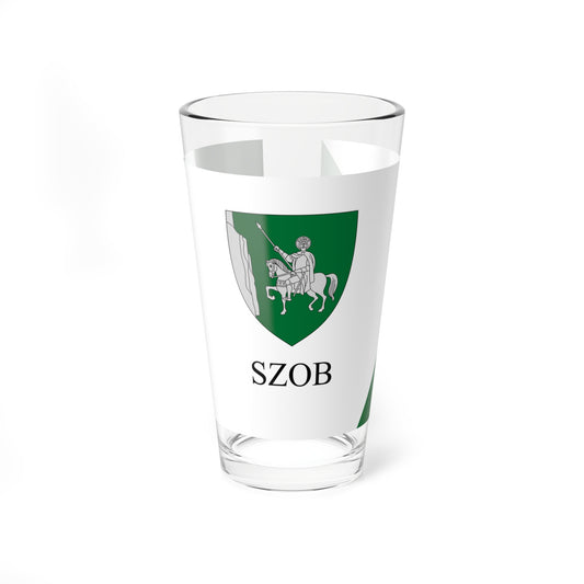 Flag of Szob (Hungary) Pint Glass 16oz
