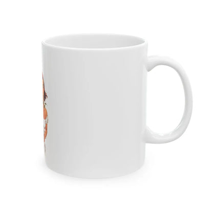 Dividing Claudie's Rich Aunt, Collier's, July 23, 1954 - White Coffee Mug-Go Mug Yourself