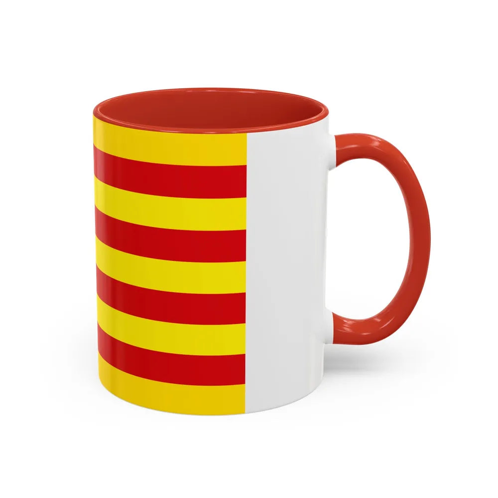 Flag of Aragon Spain - Accent Coffee Mug-Go Mug Yourself