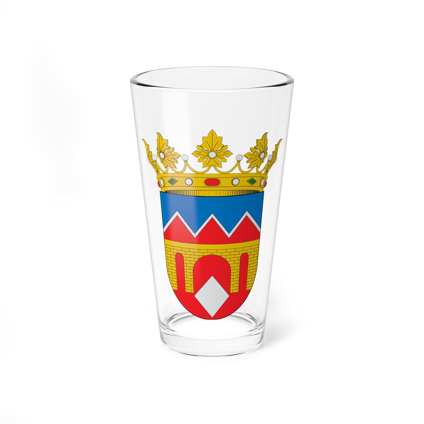 Escudo de Arcos de las Salinas (Spain) (Coat of Arms) Pint Glass 16oz
