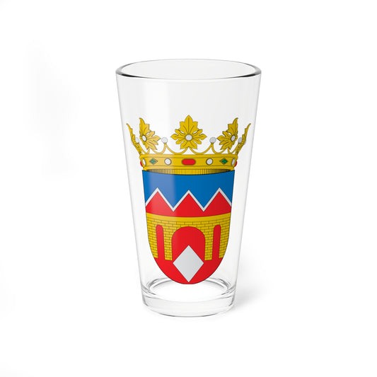 Escudo de Arcos de las Salinas (Spain) (Coat of Arms) Pint Glass 16oz