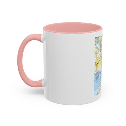 Middle East - Holy Land Today (1963) (Map) Accent Coffee Mug