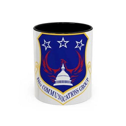844th Communications Group (U.S. Air Force) Accent Coffee Mug 11oz Black - Go Mug Yourself