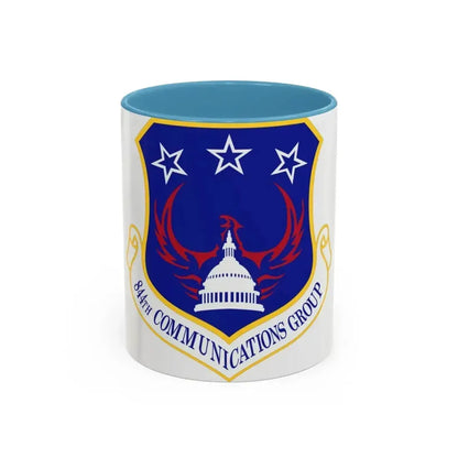 844th Communications Group (U.S. Air Force) Accent Coffee Mug 11oz Light Blue - Go Mug Yourself