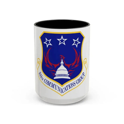 844th Communications Group (U.S. Air Force) Accent Coffee Mug 15oz Black - Go Mug Yourself