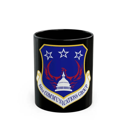 844th Communications Group (U.S. Air Force) Black Coffee Mug 11oz - Go Mug Yourself