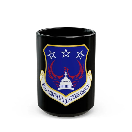 844th Communications Group (U.S. Air Force) Black Coffee Mug 15oz - Go Mug Yourself