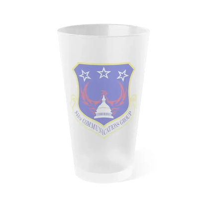 844th Communications Group (U.S. Air Force) Frosted Pint Glass 16oz 16oz Frosted - Go Mug Yourself