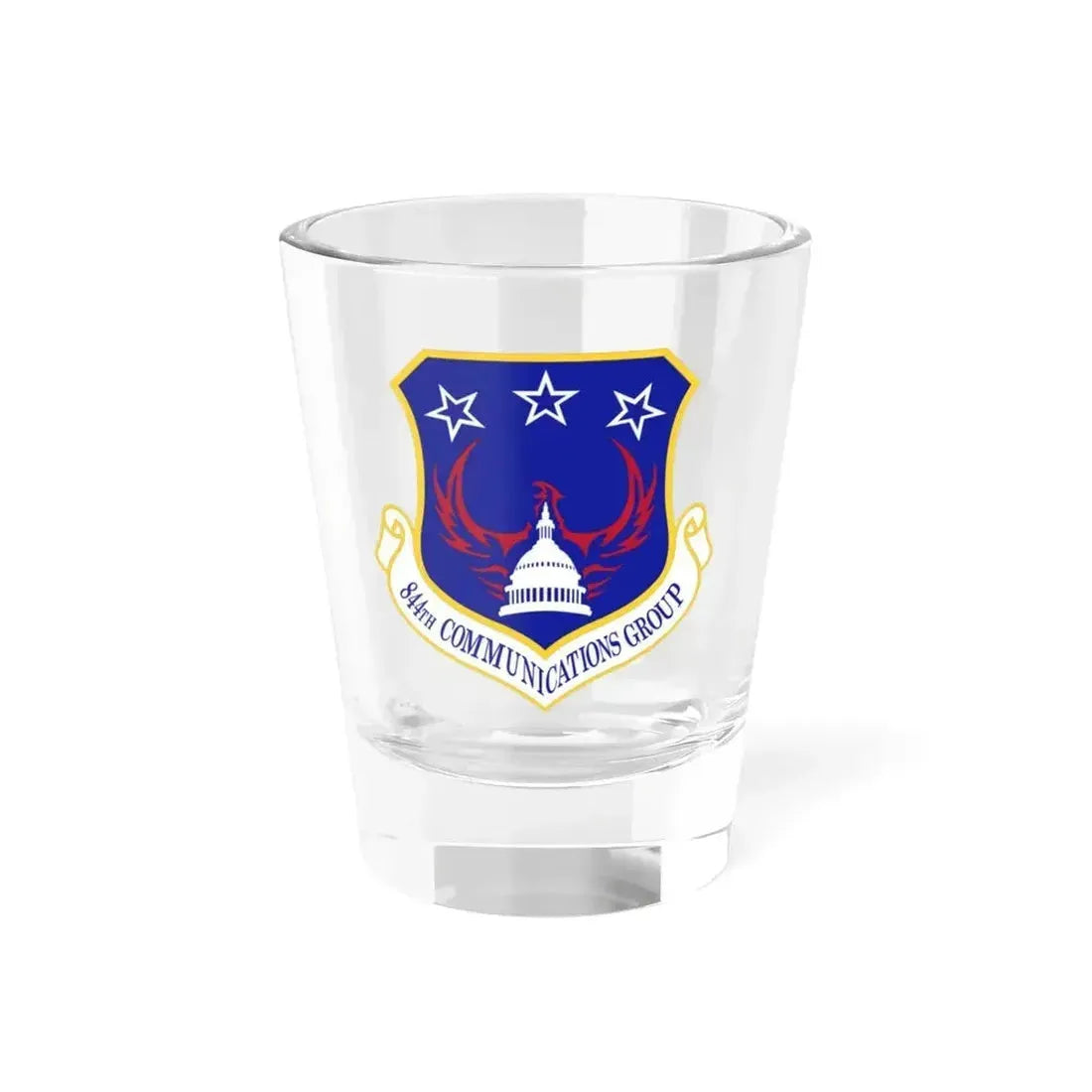844th Communications Group (U.S. Air Force) Shot Glass 1.5oz 1.5oz - Go Mug Yourself