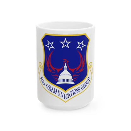 844th Communications Group (U.S. Air Force) White Coffee Mug 15oz - Go Mug Yourself