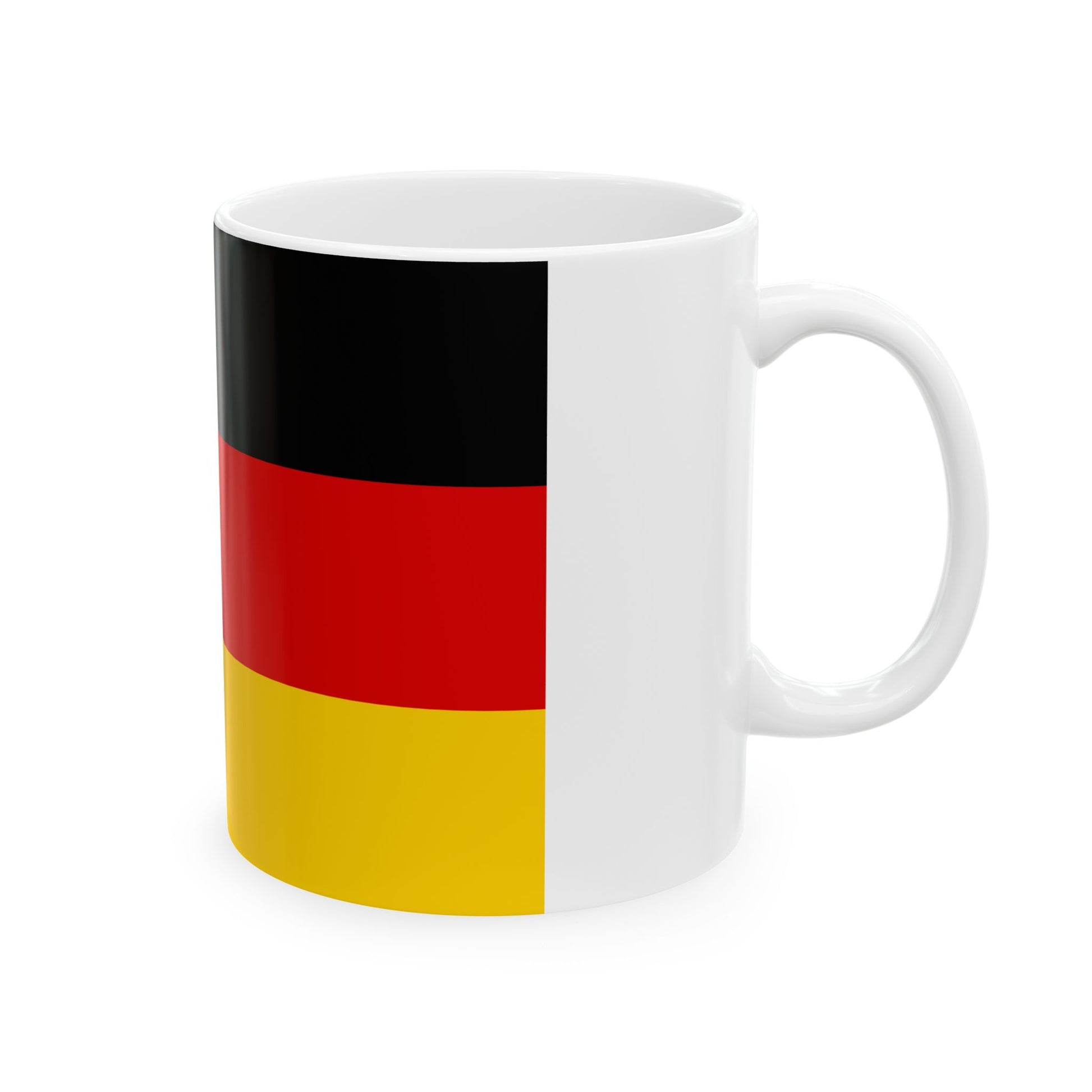 Flag of Rhineland Palatinate Germany - White Coffee Mug-Go Mug Yourself