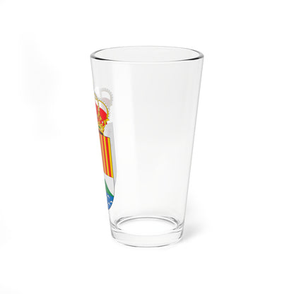 Escudo de Algámitas Sevilla (Spain) (Coat of Arms) Pint Glass 16oz