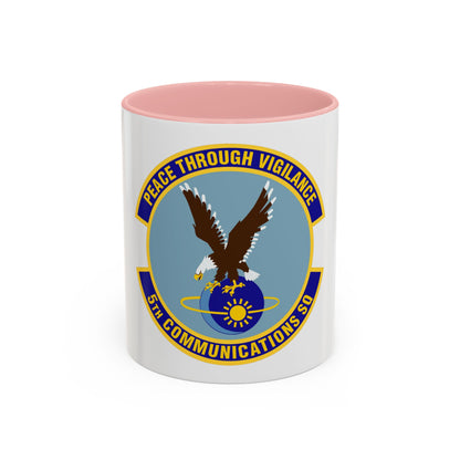 5th Communications Squadron (U.S. Air Force) Accent Coffee Mug