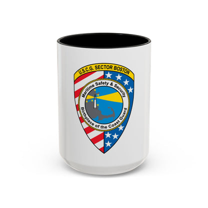 USCG Sector Boston (U.S. Coast Guard) Accent Coffee Mug