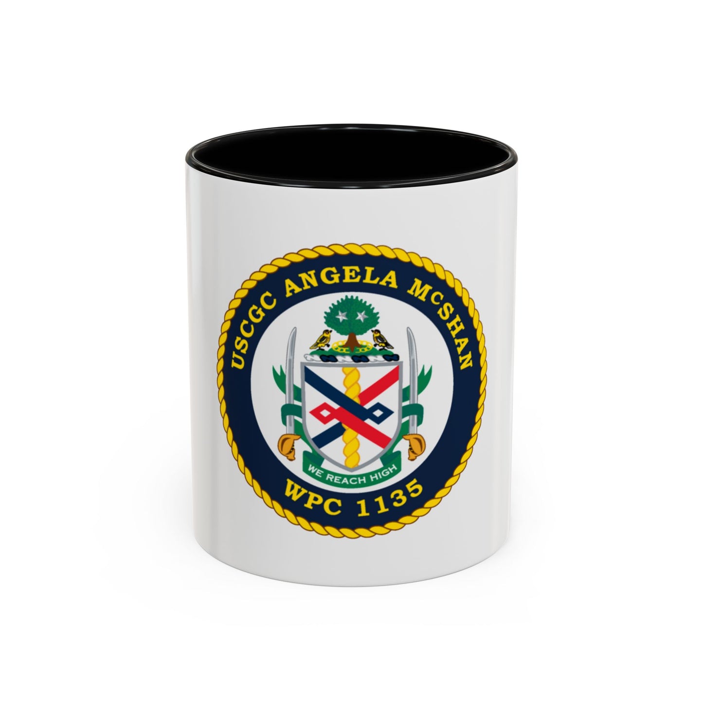 USCGC ANGELA McSHAN WPC 1135 (U.S. Coast Guard) Accent Coffee Mug