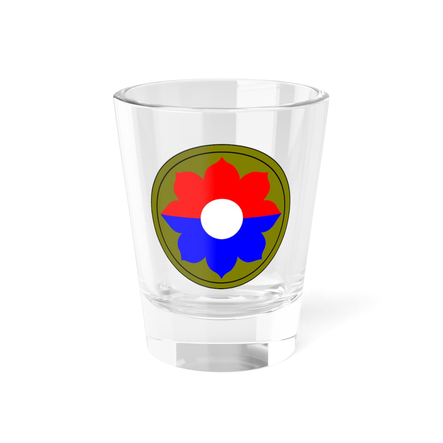 9th Infantry Division patch (U.S. Army) Shot Glass 1.5oz