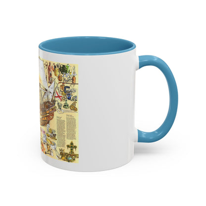 History Salvaged from the Sea (1977) (Map) Accent Coffee Mug